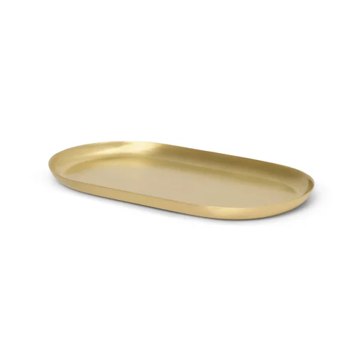 Ferm Living Tablett Basho Gold Metall - 17 X 8 Cm - Messing Cheap