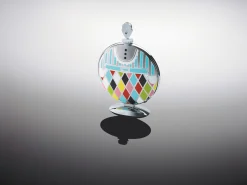 Alessi Tablett Fatman Bunt Metall Zusammenklappbar - 3 Abteilungen - Bunt - Stahl Verchromt Fashion