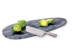 XL Boom Tablett Max Medium Stein / Marmor - 57 X 23 Cm - Grau Outlet