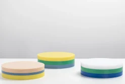 valerie objects Tablett Re-Circles Plastikmaterial / 3Er-Set - Recycling-Polyethylen / Limitierte Ausgabe - Bunt Outlet