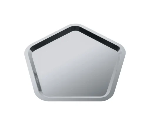 Alessi Tablett Territoire Intime Metall / 36 X 35 Cm - Stahl Poliert Cheap