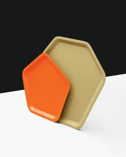 Alessi Tablett Territoire Intime Metall / 36 X 35 Cm - Stahl Poliert Cheap