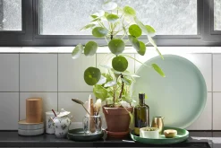 Vitra Tablett Trays Plastikmaterial/ 3Er Set - O 40 Cm / Abs - Grun Hot