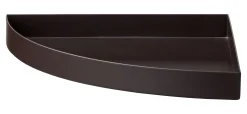 AYTM Tablett Unity Metall Braun / Viertelkreis - L 16,5 Cm - Java Brown New