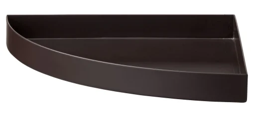 AYTM Tablett Unity Metall Braun / Viertelkreis - L 16,5 Cm - Java Brown New