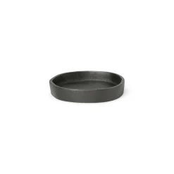 Ferm Living Tablett Yama Metall/ O 8,3 Cm -  Recyceltes Aluminium - Schwarz New