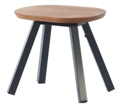 RS BARCELONA Tabouret Y&M / Bois & Metal - L  50 Cm - Holz Natur - Schwarz Online