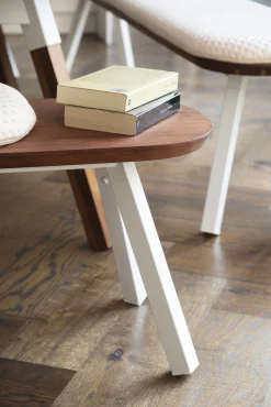 RS BARCELONA Tabouret Y&M / Bois & Metal - L  50 Cm - Holz Natur - Schwarz Online