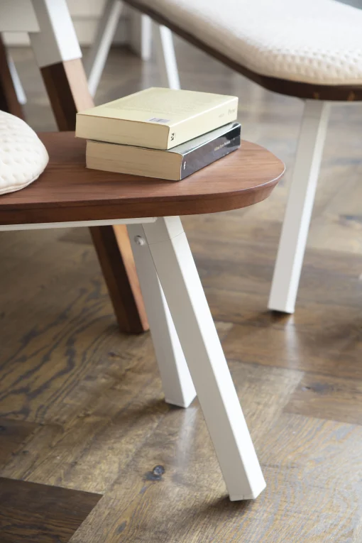 RS BARCELONA Tabouret Y&M / Bois & Metal - L  50 Cm - Holz Natur - Schwarz Online