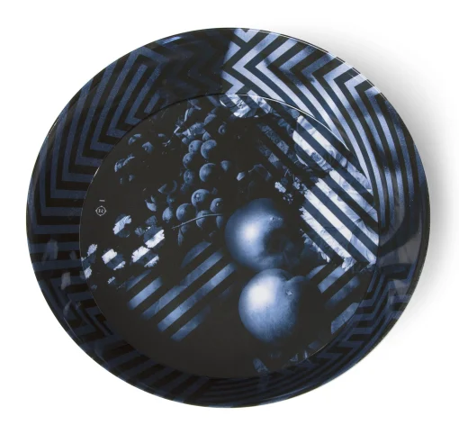 Ibride Tafelservice Yuan Osorio Plastikmaterial Bunt / Set Aus 8 Stapelbaren Teilen - Blau - Weis Online