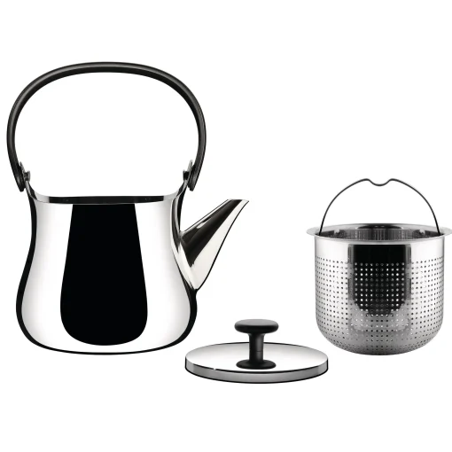 Alessi Teekanne Cha Metall / Teekessel - Metall Glanzend Fashion