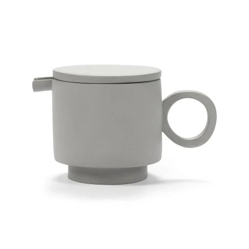 valerie objects Teekanne Inner Circle Keramik Grau / 95 Cl - Steinzeug - Hellgrau Online