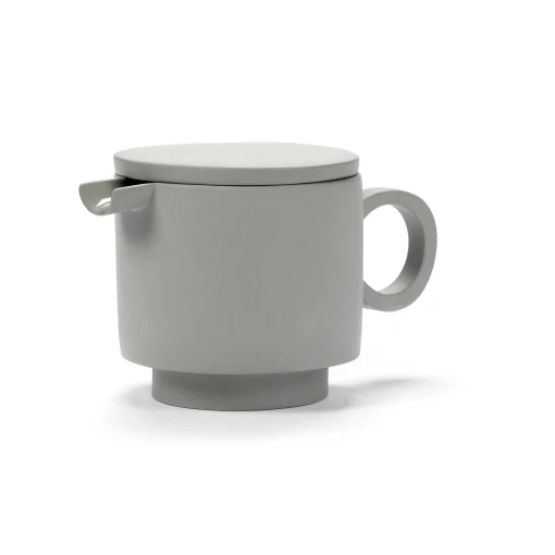 valerie objects Teekanne Inner Circle Keramik Grau / 95 Cl - Steinzeug - Hellgrau Online