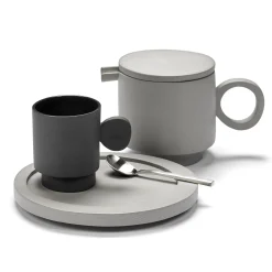 valerie objects Teekanne Inner Circle Keramik Grau / 95 Cl - Steinzeug - Hellgrau Online