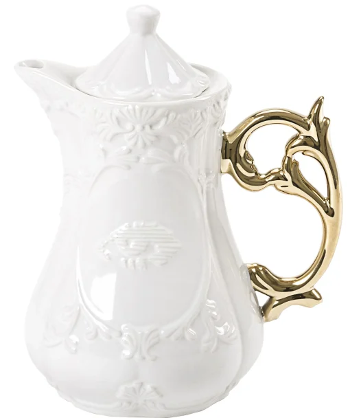 Seletti Teekanne I-Teapot Keramik Weis - Gold Sale
