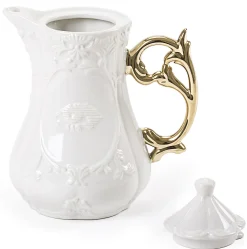 Seletti Teekanne I-Teapot Keramik Weis - Gold Sale