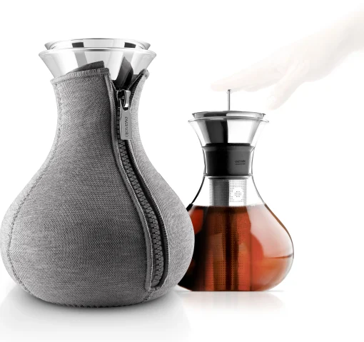 Eva Solo Teekanne  Metall Glas Grau 1 L / Mit Iso-Mantel - Dunkelgrau Outlet