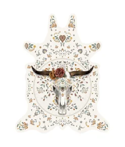 PODEVACHE Teppich Buffle Plastikmaterial / 126 X 159 Cm - Vinyl - Bunt Hot