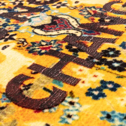 Seletti Teppich Burnt - Textil / 80 X 120 Cm - Durch Verbrennung Erhaltene Beschriftung - Bunt Store