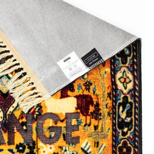 Seletti Teppich Burnt - Textil / 80 X 120 Cm - Durch Verbrennung Erhaltene Beschriftung - Bunt Store