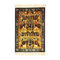 Seletti Teppich Burnt - Textil / 80 X 120 Cm - Durch Verbrennung Erhaltene Beschriftung - Bunt Sale
