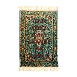 Seletti Teppich Burnt - Textil / 80 X 120 Cm - Durch Verbrennung Erhaltene Beschriftung - Bunt Cheap