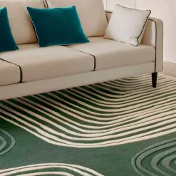 Maison Sarah Lavoine Teppich Labyrinthe Textil Grun / 170 X 240 Cm - Handgetuftet - Chinesischer Tee Clearance