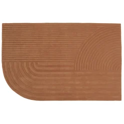 Muuto Teppich Relevo Textil Braun / 200 X 300 Cm - Handgetuftet - Karamel Hot