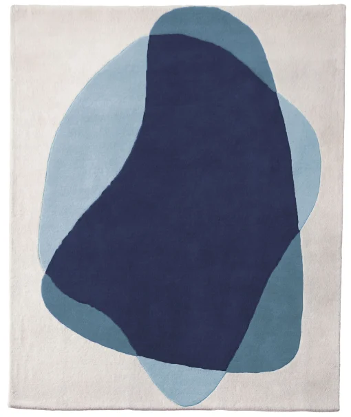 Harto Teppich Serge Textil Grau / 220 X 180 Cm - Blau - Grau Outlet