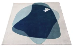 Harto Teppich Serge Textil Grau / 220 X 180 Cm - Blau - Grau Outlet