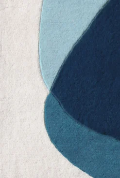 Harto Teppich Serge Textil Grau / 220 X 180 Cm - Blau - Grau Outlet