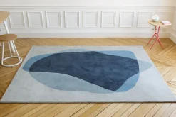 Harto Teppich Serge Textil Grau / 220 X 180 Cm - Blau - Grau Outlet