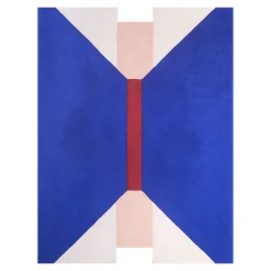 PINTON Teppich Suprematisme Textil Blau Bunt / 180 X 250 Cm - Handgetuftet - Blau - Bunt New