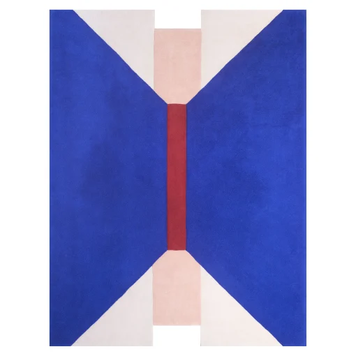 PINTON Teppich Suprematisme Textil Blau Bunt / 180 X 250 Cm - Handgetuftet - Blau - Bunt New
