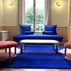 PINTON Teppich Suprematisme Textil Blau Bunt / 180 X 250 Cm - Handgetuftet - Blau - Bunt New
