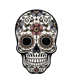 PODEVACHE Teppich Tete De Mort Plastikmaterial / 99 X 150 Cm - Vinyl - Bunt Sale