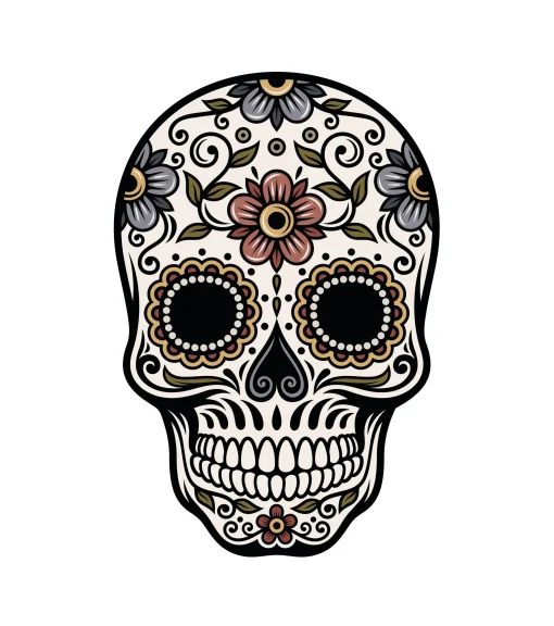 PODEVACHE Teppich Tete De Mort Plastikmaterial / 99 X 150 Cm - Vinyl - Bunt Sale