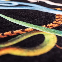 Seletti Teppich Toiletpaper - Snakes Textil Bunt Schwarz / O 200 Cm - Bunt - Schwarz Discount