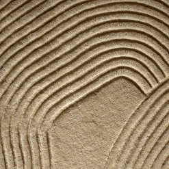 Bolia Teppich Zen Shaped Textil Beige / 140 X 145 Cm - Handgefertigt - Dunkelbeige Shop