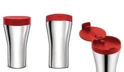 Alessi Thermobecher Caffa Metall / 40 Cl - Rot - Stahl Outlet