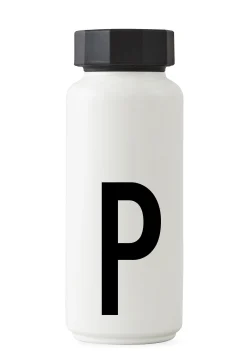 Design Letters Thermosflasche A-Z Metall 500 Ml - Buchstabe P - Weis Flash Sale