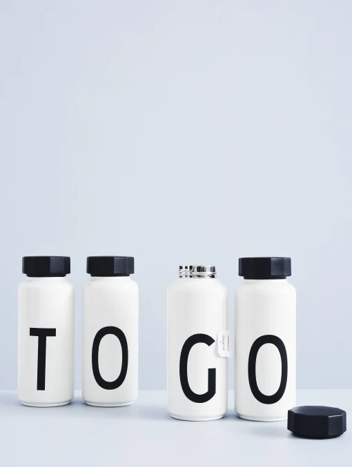 Design Letters Thermosflasche A-Z Metall 500 Ml - Buchstabe P - Weis Flash Sale