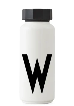 Design Letters Thermosflasche A-Z Metall 500 Ml - Buchstabe W - Weis Discount