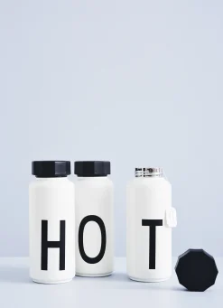 Design Letters Thermosflasche A-Z Metall 500 Ml - Buchstabe W - Weis Discount