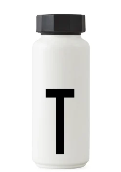 Design Letters Thermosflasche A-Z Metall 500 Ml - Buchstabe T - Weis Outlet
