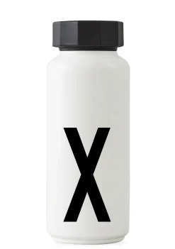 Design Letters Thermosflasche A-Z Metall 500 Ml - Buchstabe X - Weis Sale