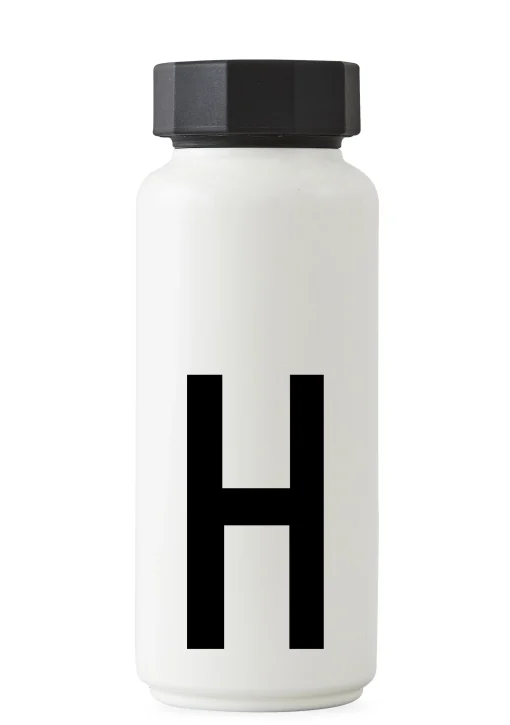 Design Letters Thermosflasche A-Z Metall 500 Ml - Buchstabe H - Weis Cheap