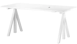 String Furniture Tischbein String Works™ Metallfur Schreibtischsystem "String Works" / Mit Motor - Weis Sale