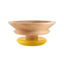 Alessi Tischgesteck / By Ettore Sottsass Gelb Holz Natur / 100 Values Collection - Gelb - Holz Natur New