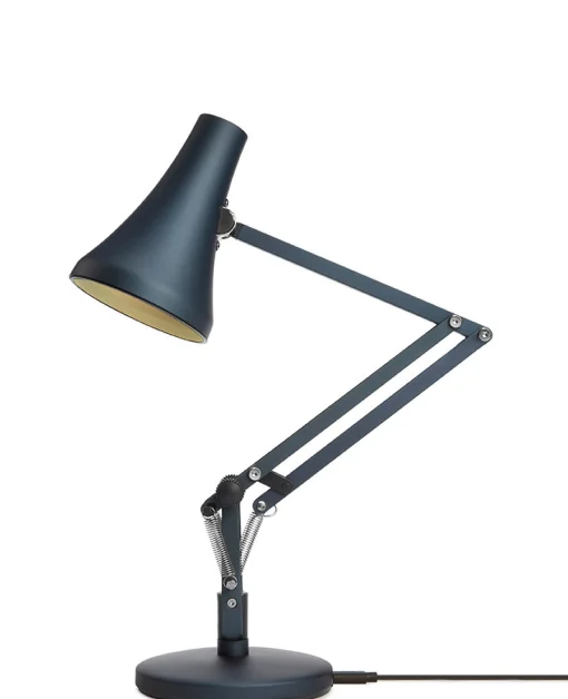 Anglepoise Tischleuchte 91 Mini Mini Led Metall Blau Grau / Led - Netzanschluss Oder Usb - Grau - Stahlblau Cheap